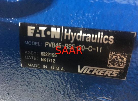 Bomba hidráulica do ISO Eaton Vickers, bomba de pistão axial do deslocamento PVB45 variável