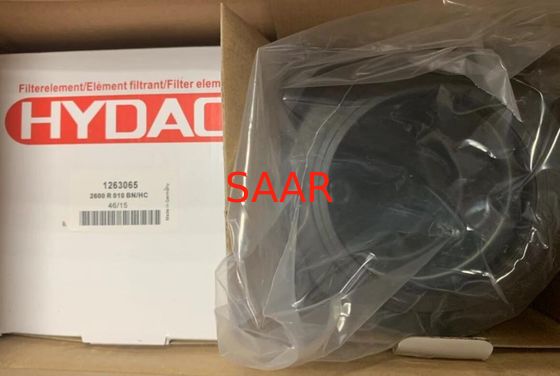 1263789, 2600R005ON/-V-B6 Elemento de Filtro de Linha de Retorno Hidráulico de Reposição Hydac Série 2600R Alta Precisão