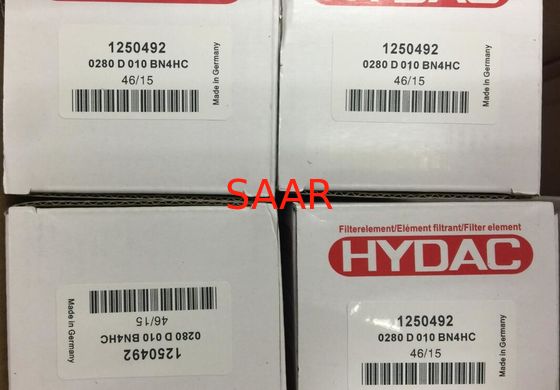 1251451, 0240D003ON/-V Hydac substituição do elemento de filtro de pressão 0240D 0260D 0280D Série ISO aprovada