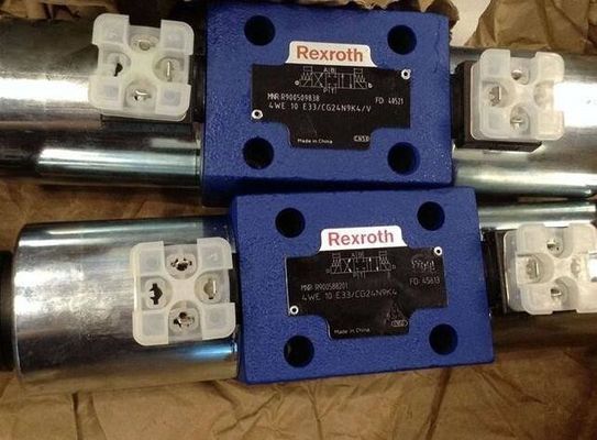 Rexroth R900588201 4WE10E3X/CG24N9K4 4WE10E33/CG24N9K4 Válvulas de espiral direcionais diretamente operadas com atuador de solenoide