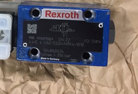 Rexroth R900915069 4 NÓS 6 D 6 X/POR EXEMPLO 24N9K4/B10 4 NÓS 6 D 62/POR EXEMPLO válvula direcional do carretel 24N9K4/B10