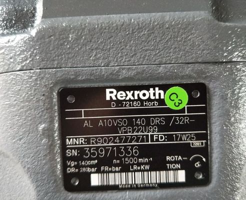 Bomba variável do pistão axial de Rexroth R902477271 ALA10VSO140DRS/32R-VPB22U99