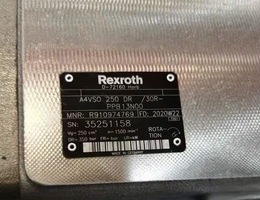 Bomba variável do pistão axial de R910974769 A4VSO250DR/30R-PPB13N00 Rexroth
