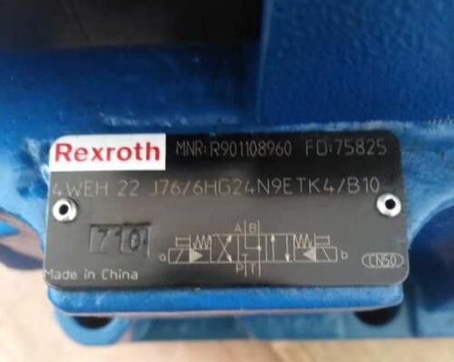 Tipo válvula direcional de R901108960 4WEH22J76/6HG24N9ETK4/B10 4WEH22J7X/6HG24N9ETK4/B10 do carretel de 4WEH22J