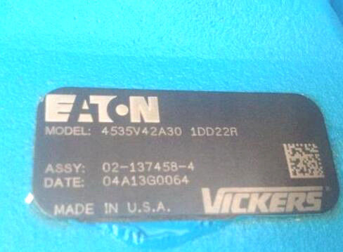 02-137458-4 tipo dobro Vane Pump de 4535V42A30-1DD22R Eaton Vickers 4535V