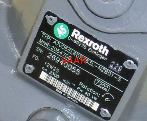 Bomba variável do pistão axial da série de R909446591 A7VO55EP/61R-PZB01 Rexroth A7VO55