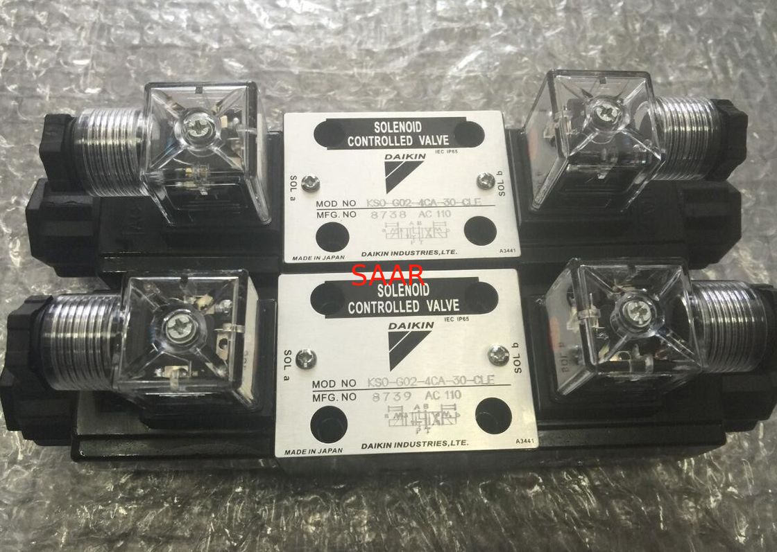Válvula Hidráulica Industrial Daikin Série KSO-G02 Válvula Operada por Solenoide KSO-G02-2A-2TD-30, KSO-G02-3BA-30