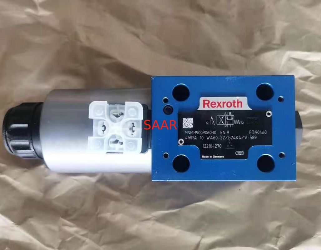 Rexroth R900906030 4WRA10With um 60-2X/G24K4/V-589 4WRA10With uma válvula 60-22/G24K4/V-589 direcional proporcional