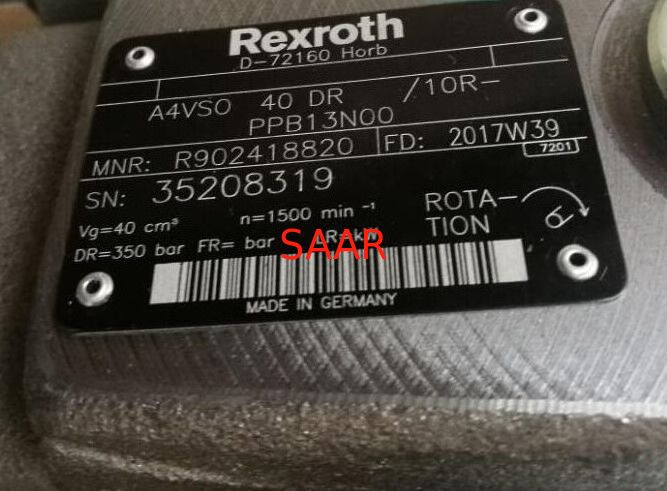Bomba variável de R902418820 A4VSO40DR/10R-PPB13N00 Rexroth A4VSO40DR Type Axial Piston