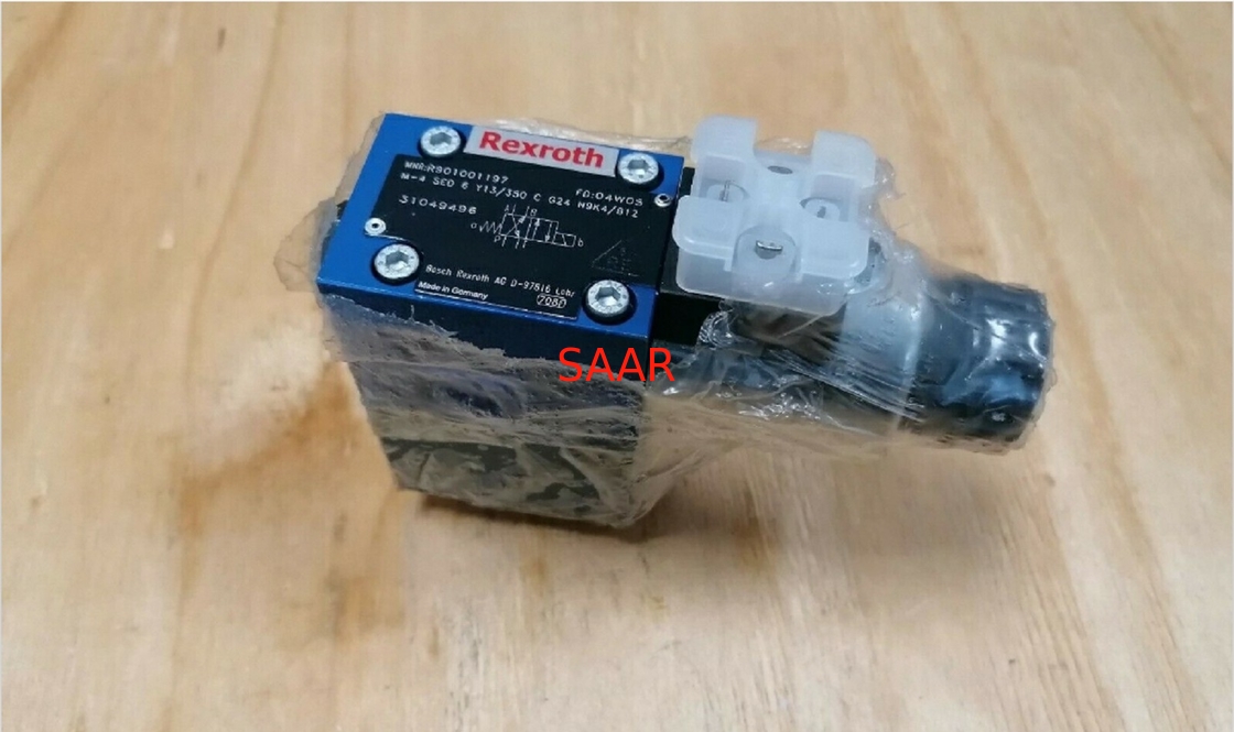 Válvula direcional de Rexroth R900218655 M-4SED6Y13/350CG24N9K4 M-4SED6Y1X/350CG24N9K4 Seat com atuação do solenoide