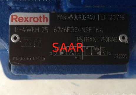 Datilografe a 4WEH25 as válvulas direcionais do carretel, piloto operadas com eletro - atuação hidráulica