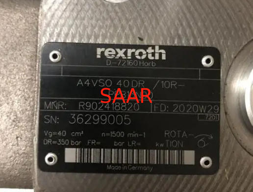 R902418820 A4VSO40DR/10R-PPB13N00 Rexroth A4VSO40 Série bomba de pistão