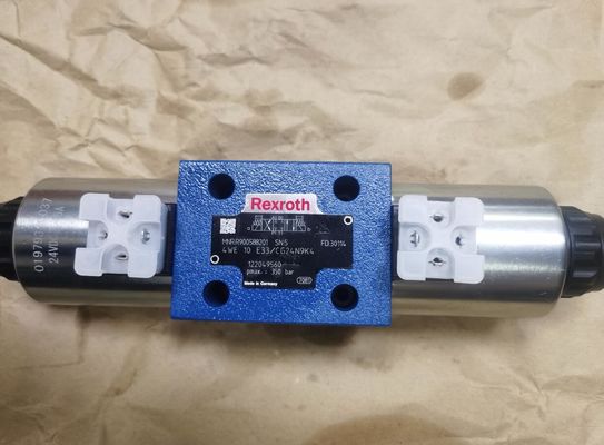 Rexroth R900588201 4WE10E3X/CG24N9K4 4WE10E33/CG24N9K4 Válvulas de espiral direcionais diretamente operadas com atuador de solenoide